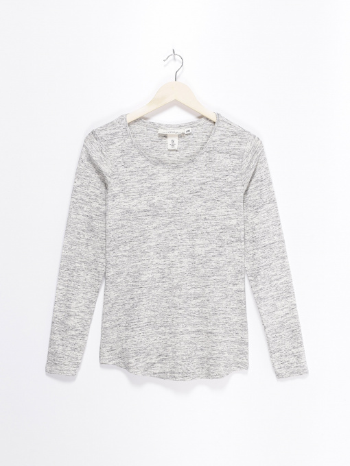 Лонгслив H&M модель 0516000_сірий комб. Фото