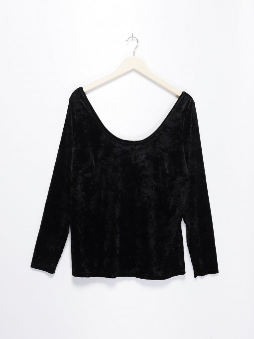 Лонгслів H&M модель 0516631_чорний Фото