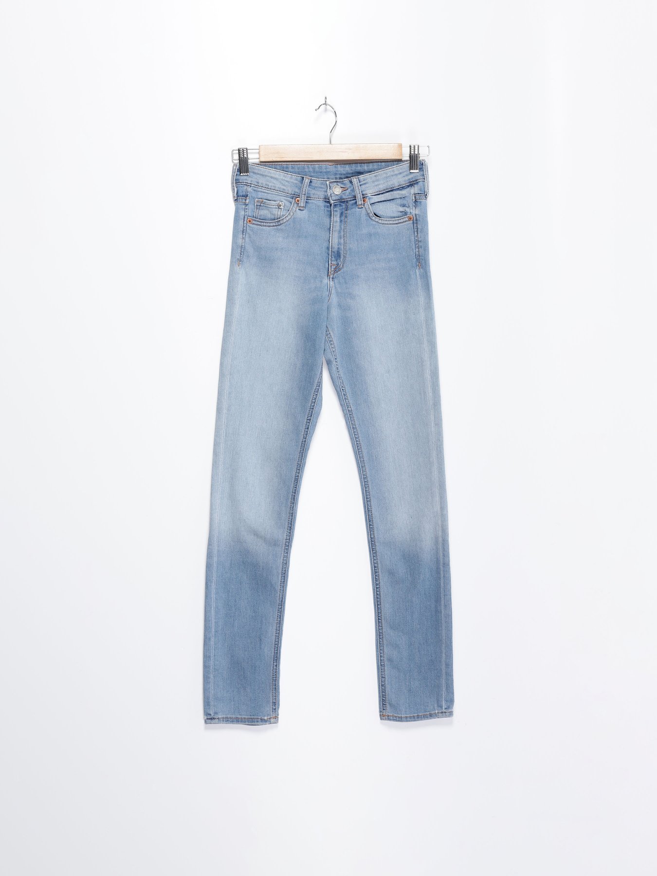 Прямі джинси H&M модель 0519583_с.синій Фото