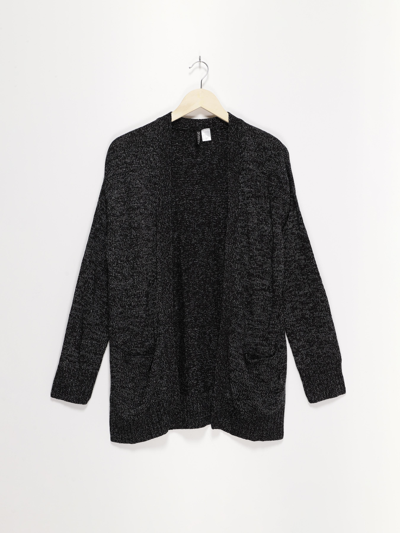 Кардиган H&M модель 0519588_чорний комб. Фото