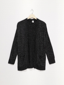 Кардиган H&M модель 0519588_чорний комб. Фото