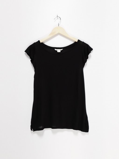 Футболка H&M модель 0524958_чорний Фото