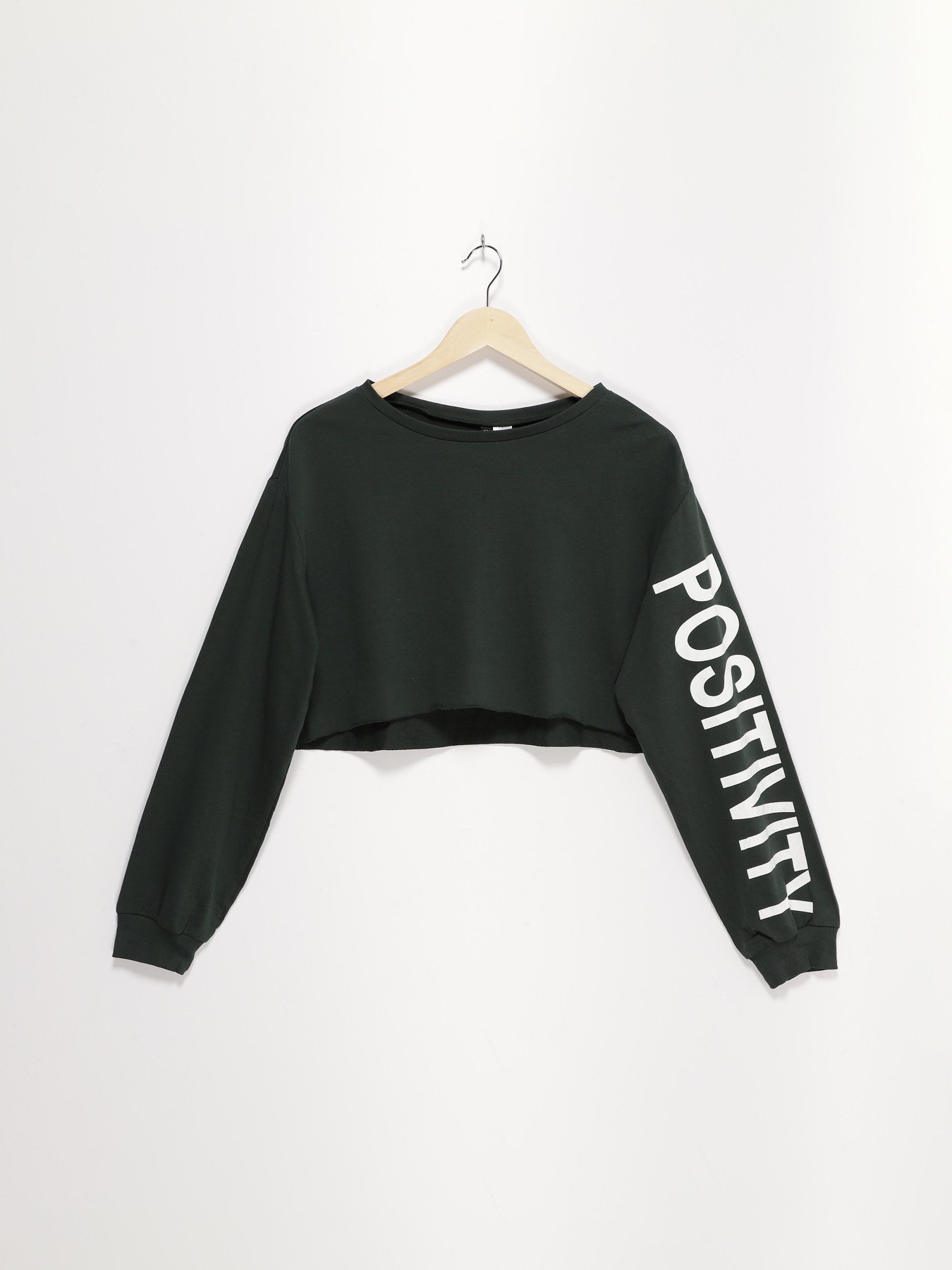 Топ H&M модель 0527575_т.зелений з білим Фото