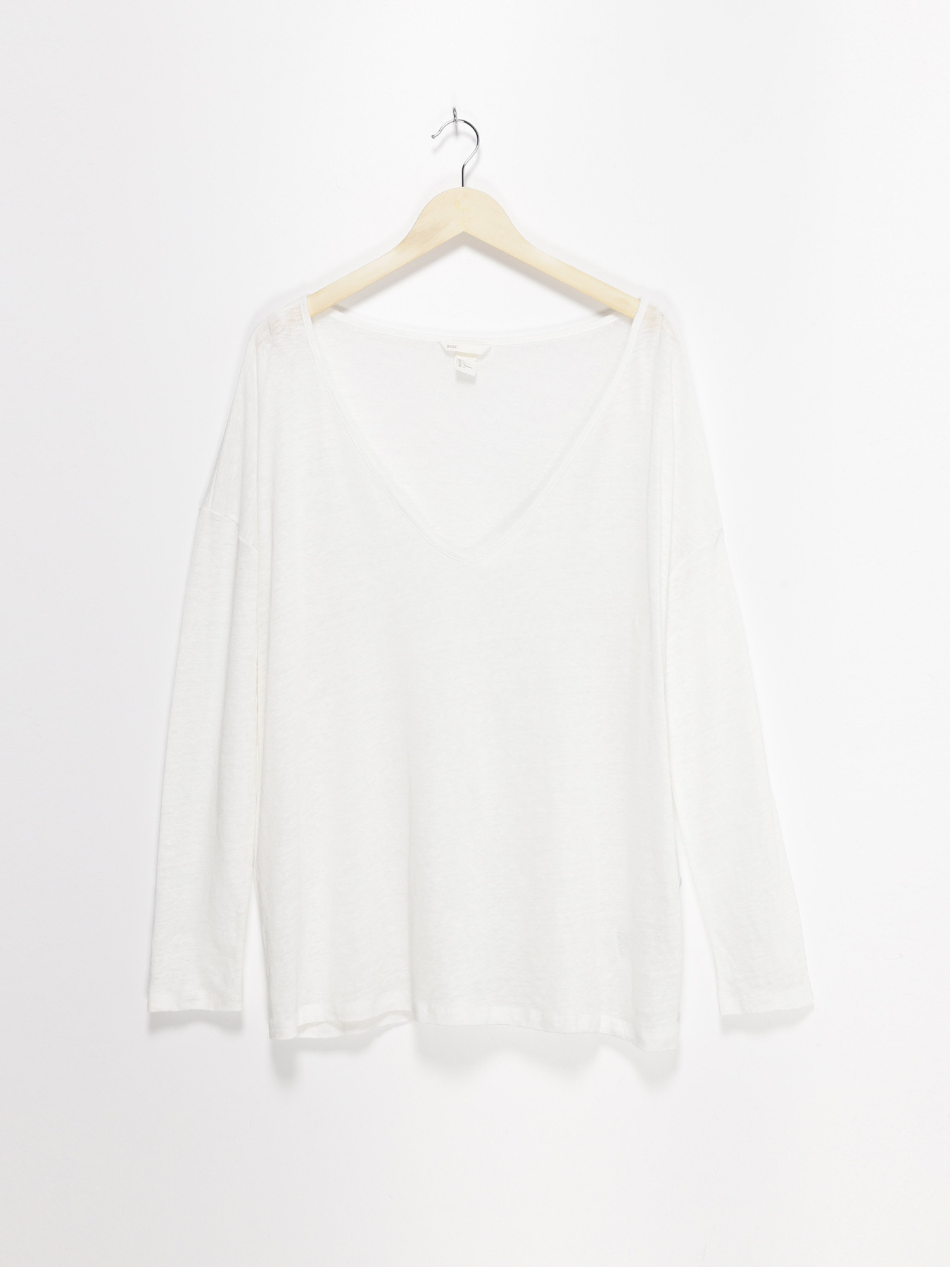 Лонгслив H&M модель 0531615_білий Фото