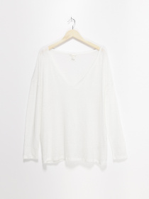 Лонгслив H&M модель 0531615_білий Фото