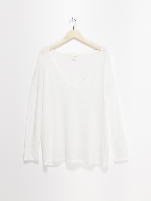 Лонгслив H&M модель 0531615_білий Фото