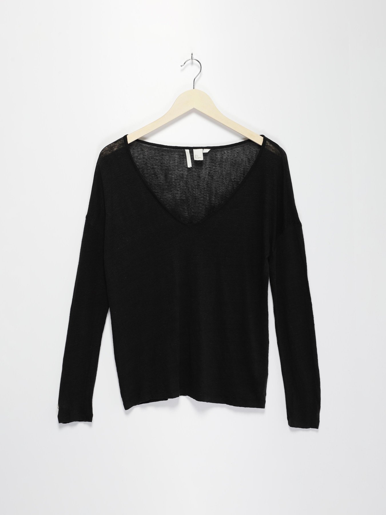 Лонгслив H&M модель 0531615_чорний Фото