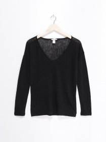 Лонгслив H&M модель 05316157_чорний Фото