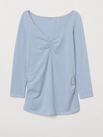 Лонгслив H&M модель 0654215_блакитний Фото