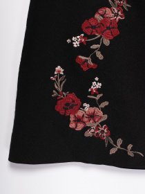 Спідниця міні H&M модель 0537071_чорний комб. Фото