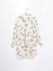 Платье мини H&M модель 0541917_білий комб. Фото