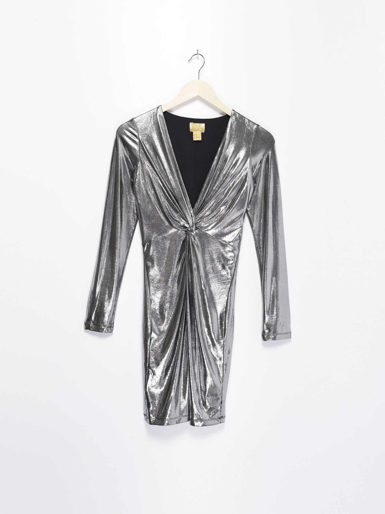 Платье мини H&M модель 0542435_срібний Фото