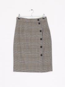 Юбка мини H&M модель 0655710_комб. Фото