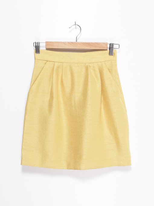 Спідниця міні H&M модель 0544627_жовтий Фото