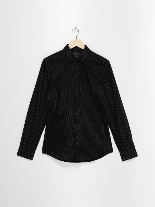 Рубашка H&M модель 0551892_чорний комб. Фото