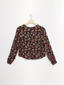 Блуза H&M модель 0569200_чорний комб. Фото