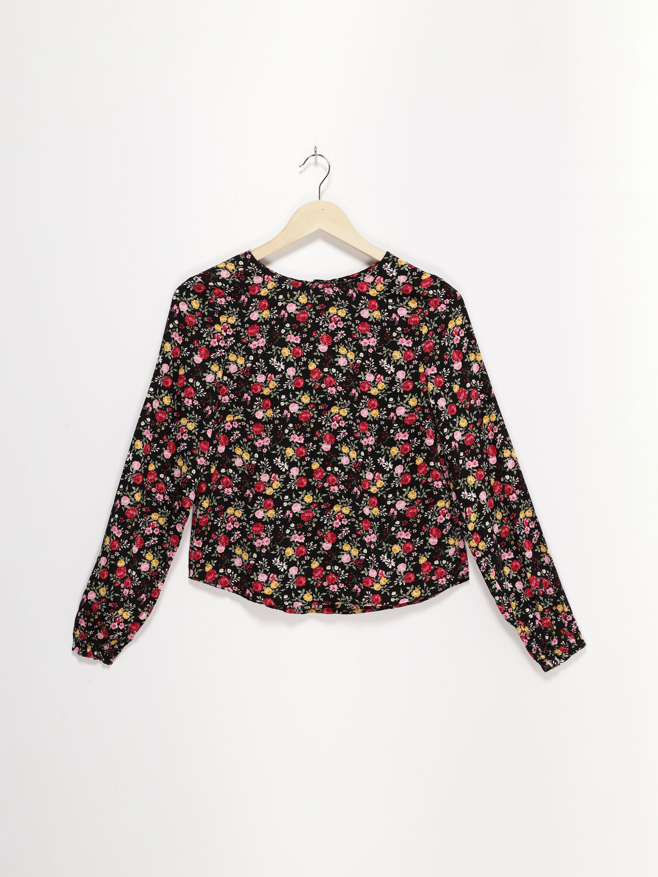 Блуза H&M модель 0569200_чорний комб. Фото