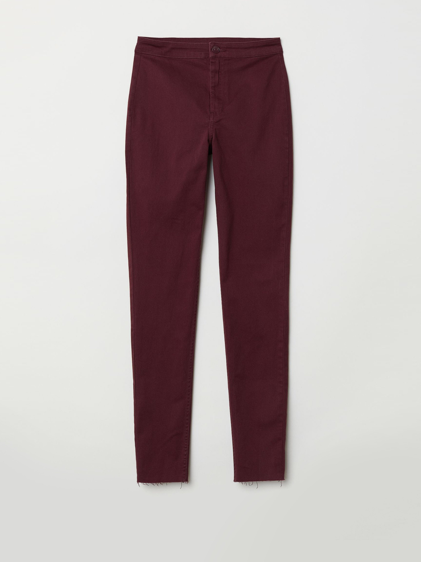 Брюки повседневные H&M модель 0663515_бордовий Фото