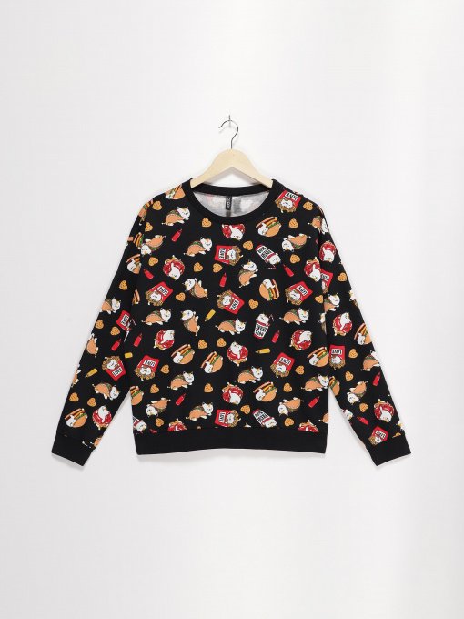 Свитшот H&M модель 0570474_чорний комб. Фото