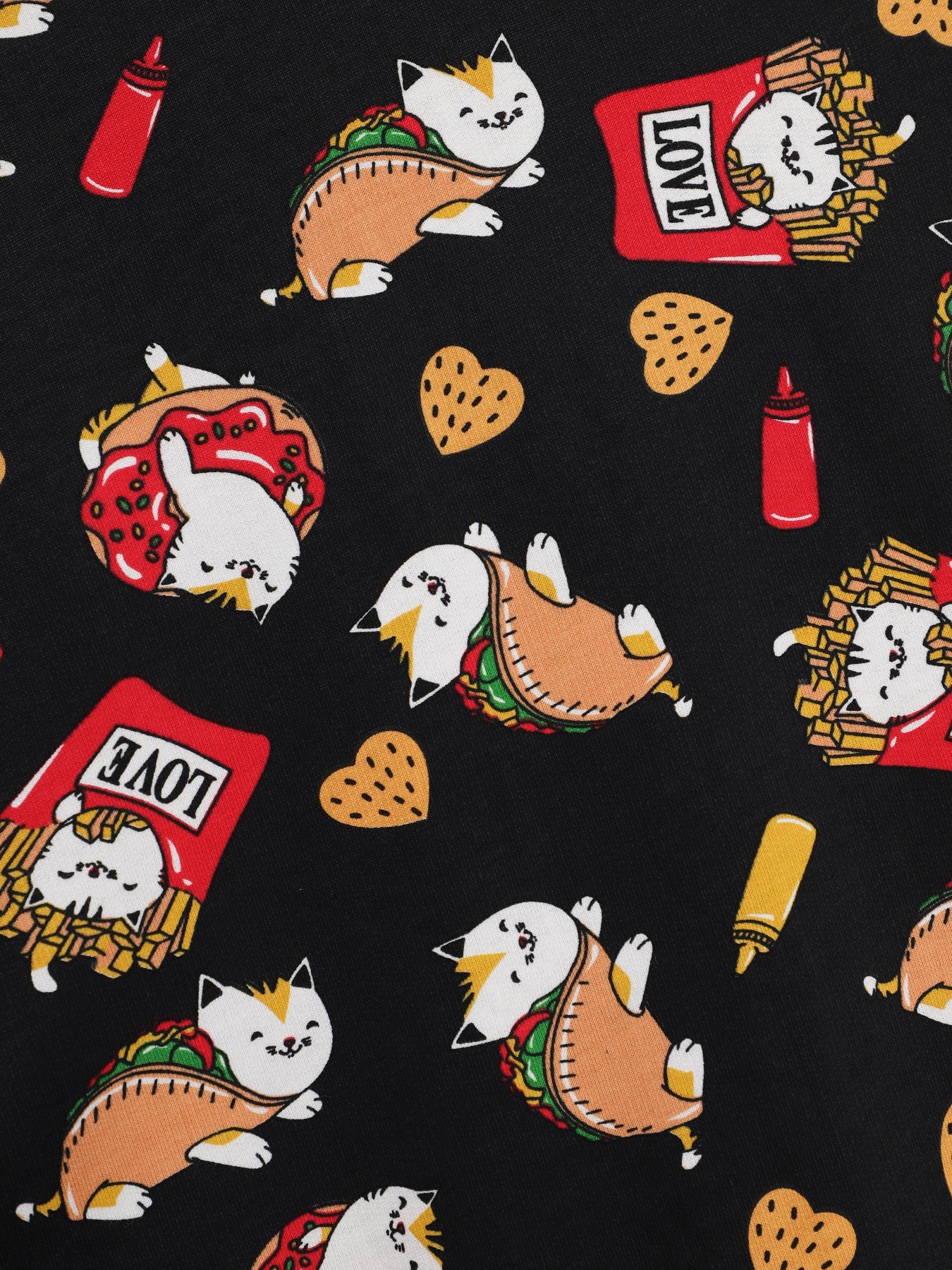 Свитшот H&M модель 0570474_чорний комб. Фото