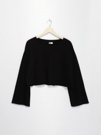 Лонгслив H&M модель 0572472_чорний Лонгслив H&M модель 0572472_чорний Фото