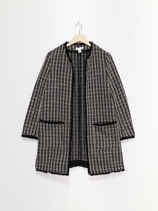 Кардиган H&M модель 0576156_чорний комб. Фото