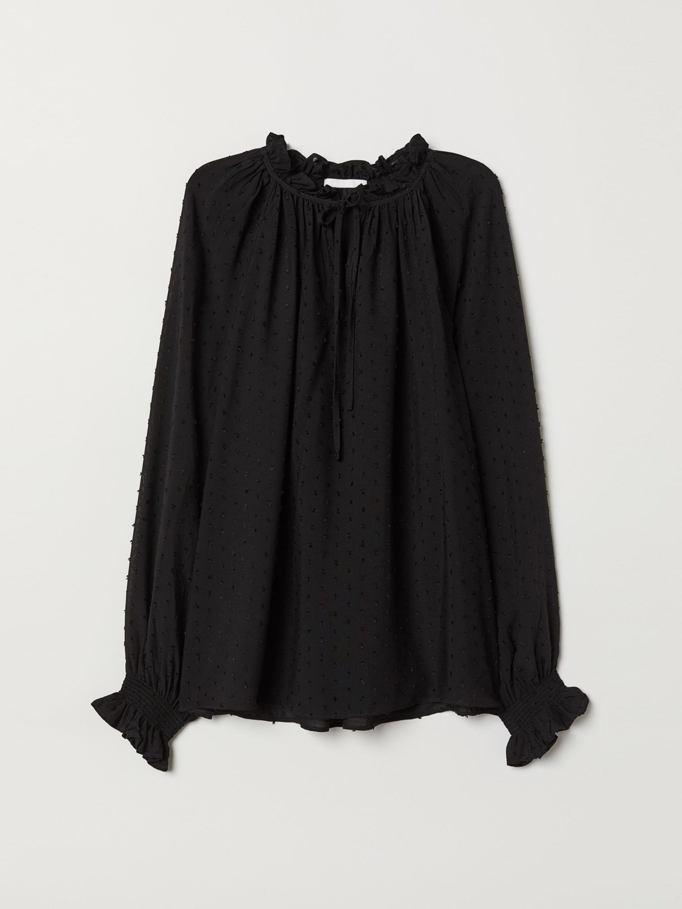 Блуза H&M модель 0667491_чорний Фото