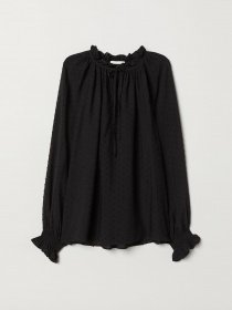 Блуза H&M модель 0667491_чорний Фото