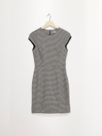 Сукня міні H&M модель 0577512_чорний з білим Фото