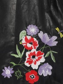 Спідниця міні H&M модель 0580145_чорний комб. Фото