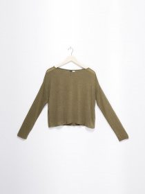 Лонгслив H&M модель 0592291_хакі Фото