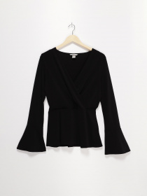 Блуза H&M модель 0594569_чорний Фото