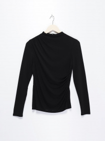 Лонгслив H&M модель 0594626_чорний Фото