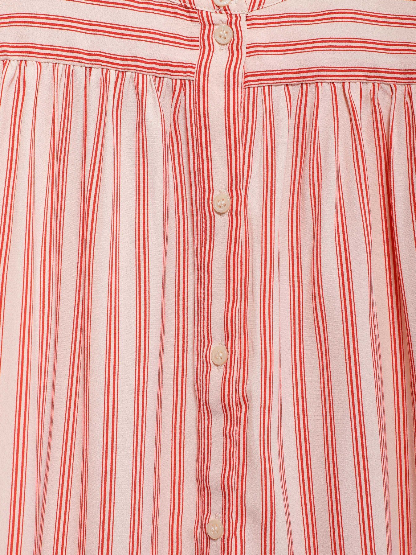 Блуза H&M модель 0595366_кремовий з червоним Фото