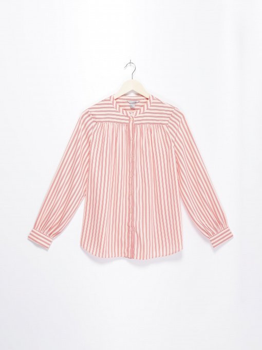 Блуза H&M модель 0595366_кремовий з червоним Фото