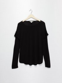 Лонгслив H&M модель 0597059_чорний Фото