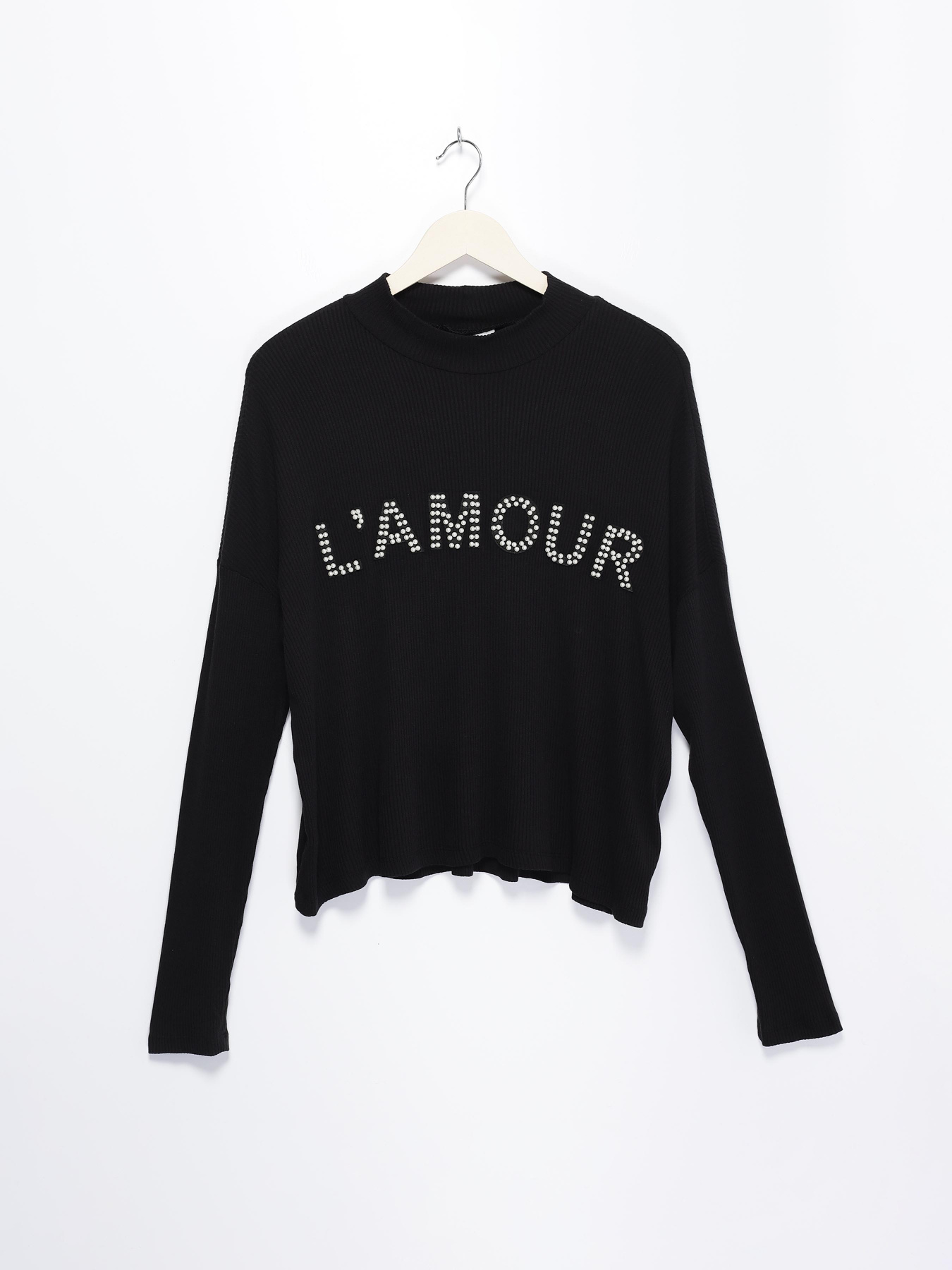 Лонгслив H&M модель 0610980_чорний Лонгслив H&M модель 0610980_чорний Фото