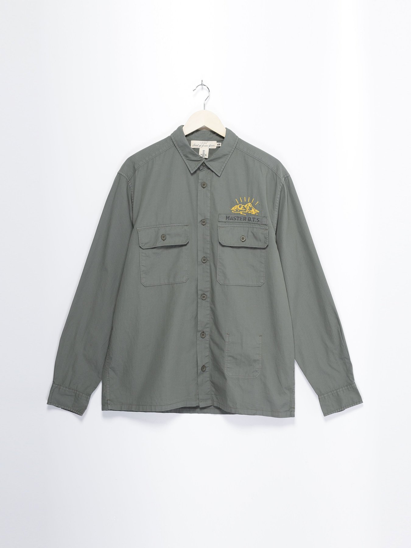 Рубашка H&M модель 0616819_хакі Фото