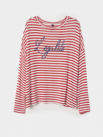 Джемпер H&M модель 0618451_білий з червоним Фото