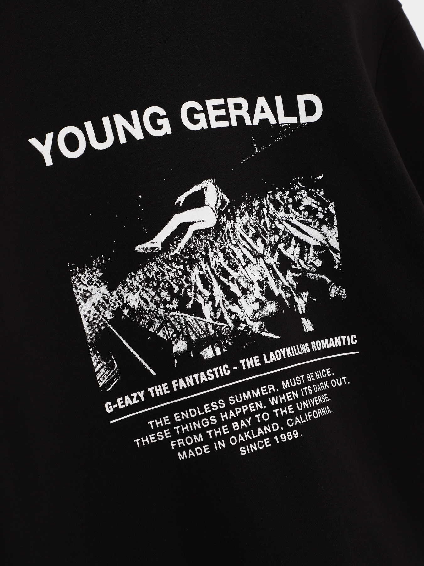 Свитшот H&M модель 0623336_чорний з білим Фото