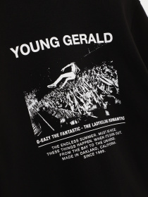 Свитшот H&M модель 0623336_чорний з білим Фото