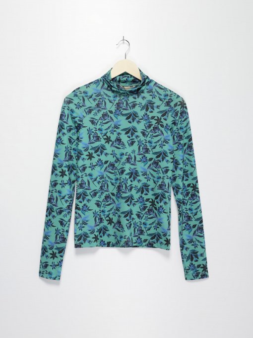 Водолазка H&M модель 0625063_зелений комб. Фото