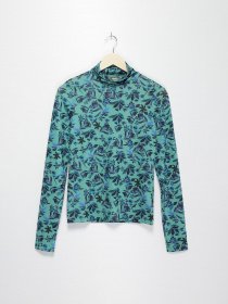 Водолазка H&M модель 0625063_зелений комб. Фото