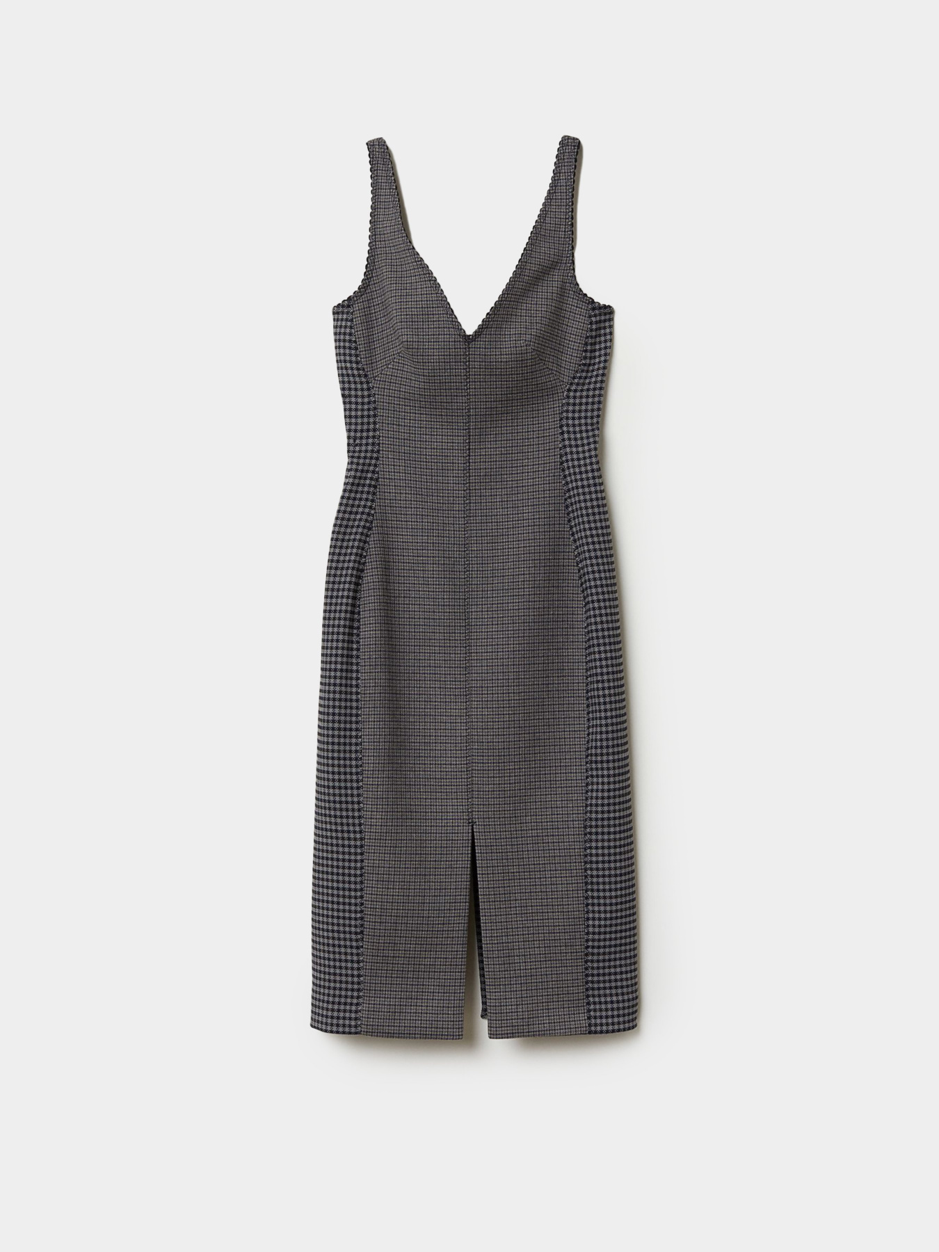 Платье миди H&M модель 0685449_сірий комб. Фото