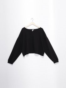 Лонгслив H&M модель 0625927_чорний Фото