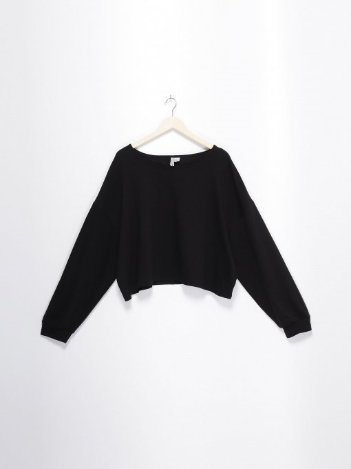 Лонгслив H&M модель 0625927_чорний Фото