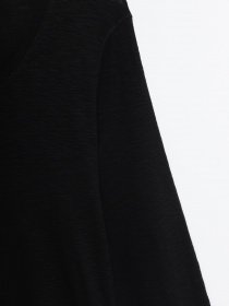 Лонгслів H&M модель 0626405_чорний Фото