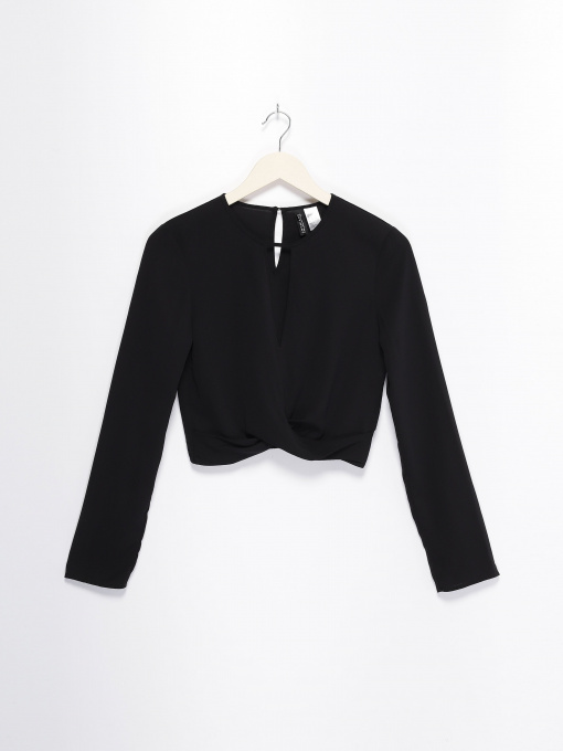 Блуза H&M модель 0630696_чорний Фото