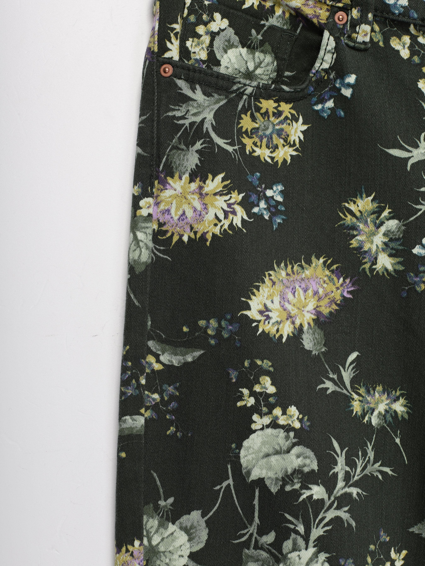 Штани повсякденні H&M модель 0632637_зелений комб. Фото