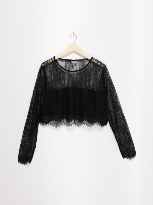 Блуза H&M модель 0633984_чорний Фото